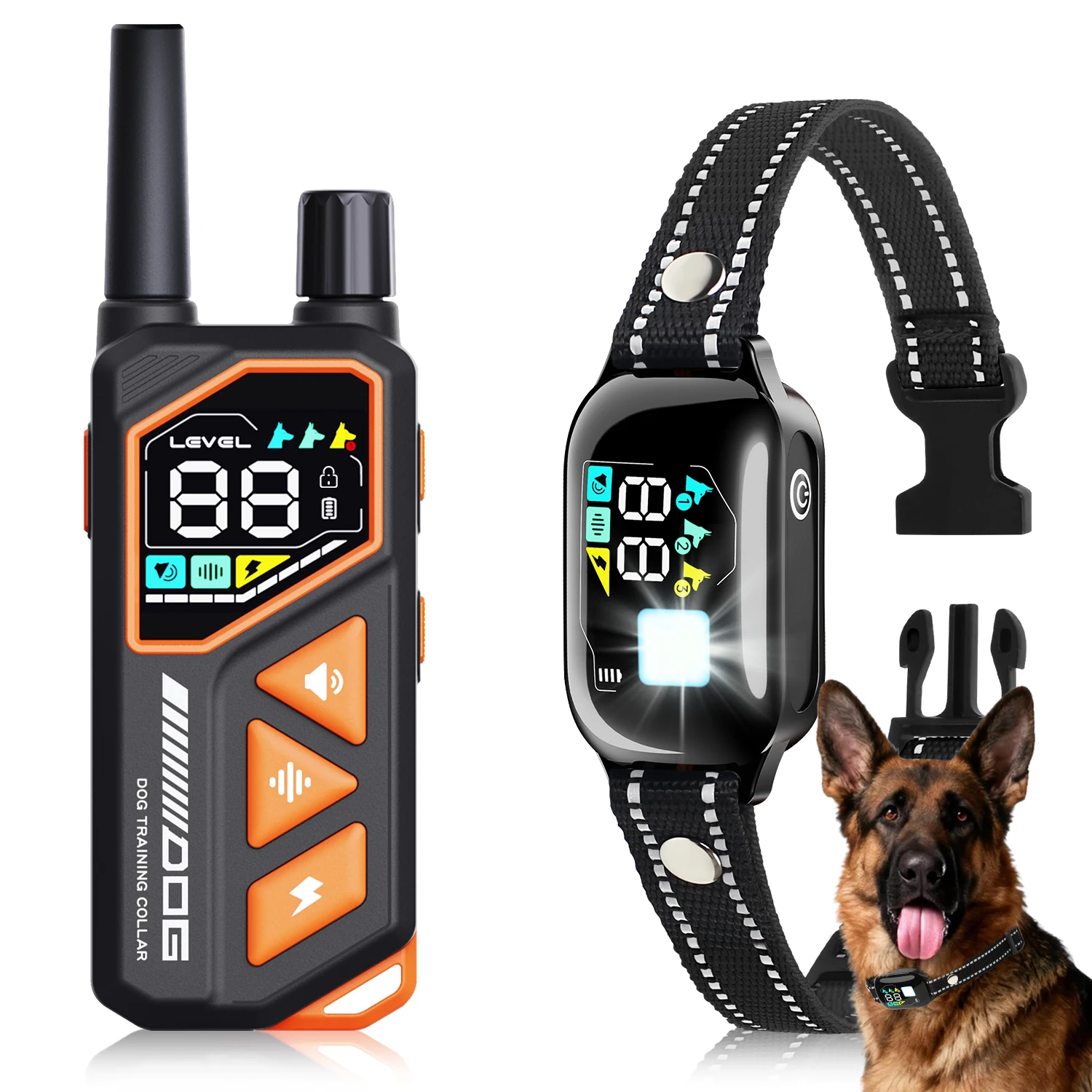 Dog Shock Collar 3300FT Dog Training Collar with Remote 4 Modes & Safety Lock 1005011842020144