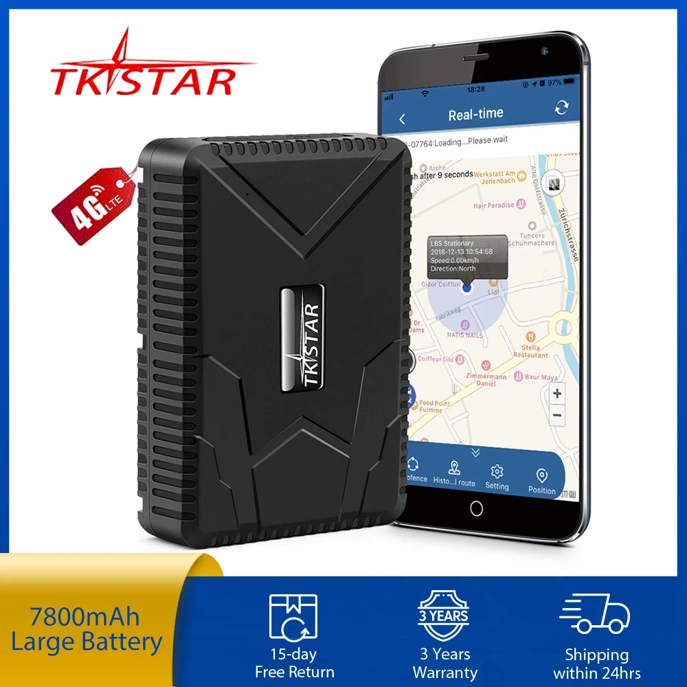 Car GPS Tracker TKSTAR TK915 GPS Locator 7800mAh Magnet Waterproof IP67 Tamper Proof Alarm (4G) 1005011842241989