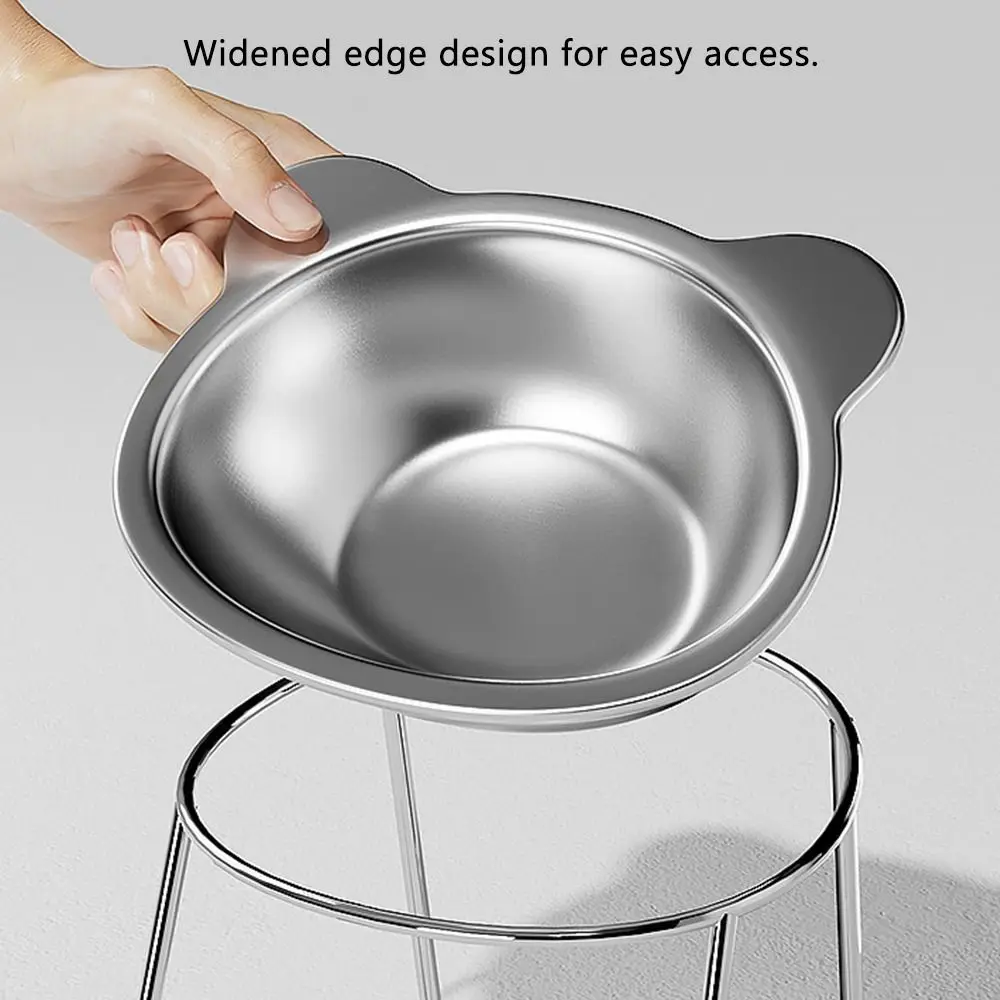 Stable Raised Cat Bowls Tilted Neck Guard Cat Food Bowl Elevated 15° Shatter-Resistant Pet Supplies 1005011845441688