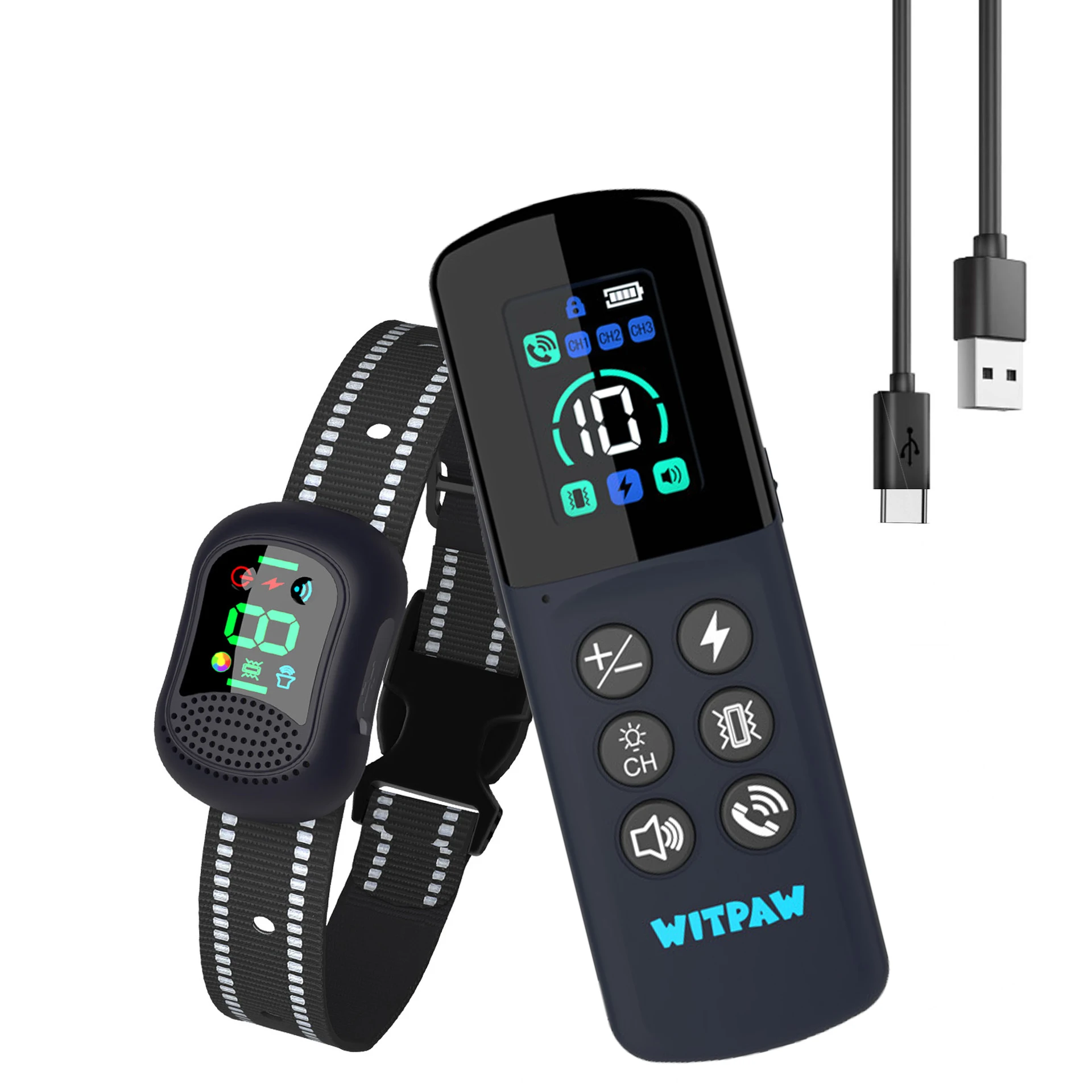 4900FT Dog Training Collar with Remote Voice Call, LED Light 1005011845576013