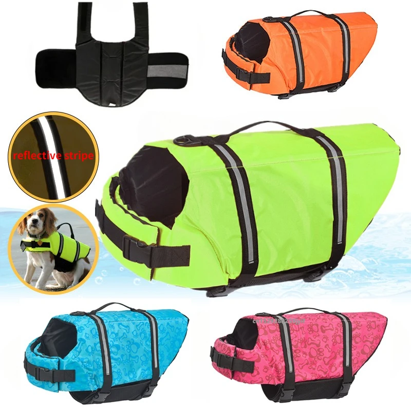 Dog Life Jacket Reflective Vest Pet Safety Swimming Vest for Small Medium Large Dogs 1005011845717910