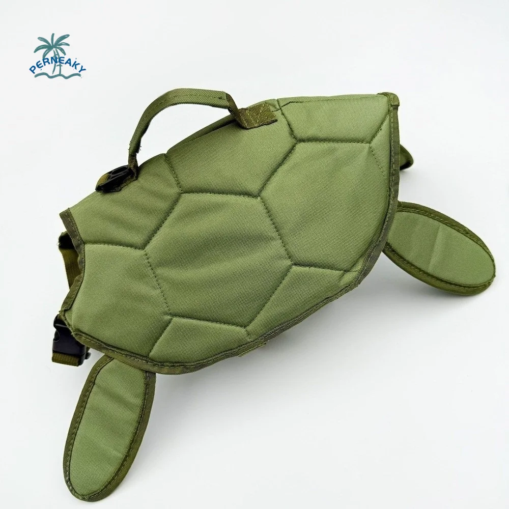 Cute Turtle Shape Pet Life Jacket Adjustable Portable Handle Dog Swimsuit Reflective Life Preserver 1005011848541038