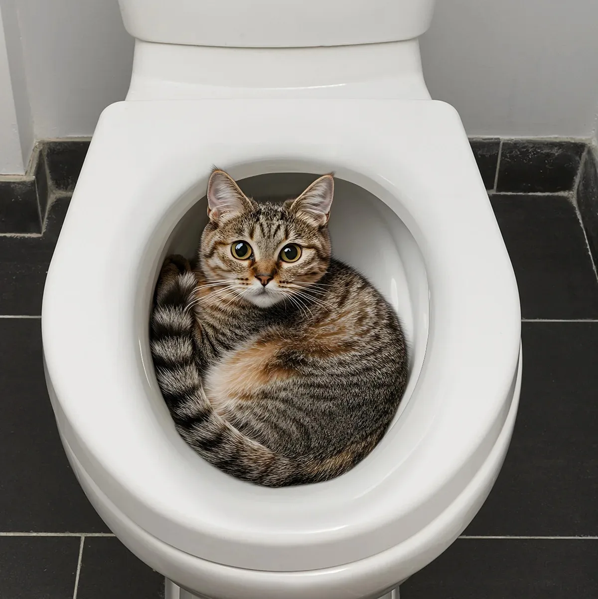 3D Funny Cat Toilet Sticker Bathroom Toilet Cover Sticker Wall Stickers Animal Wc Accessories 1005011850802240