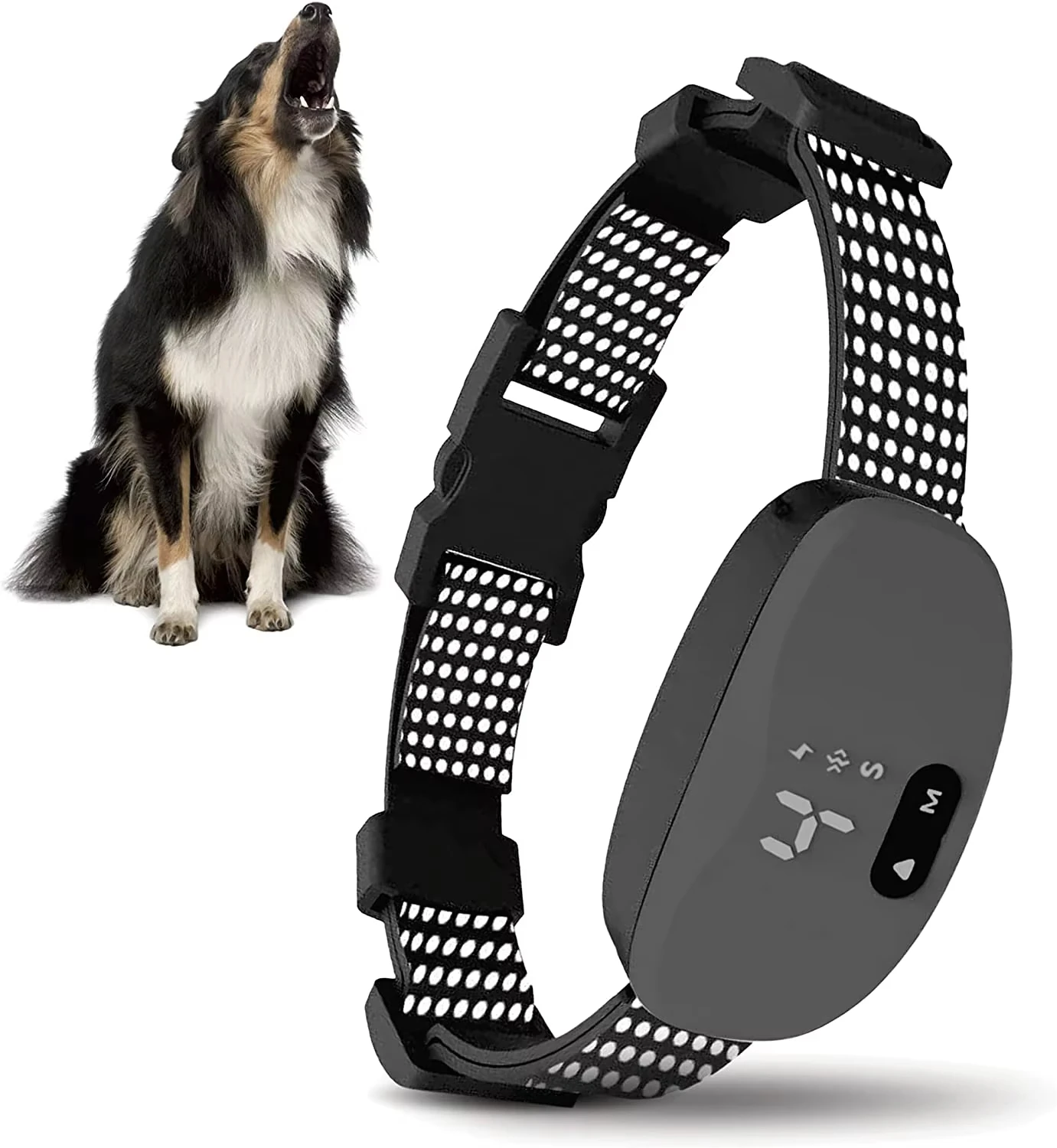 Anti Bark Dog Collar Electric Shock Vibration Sound with LED for Small Large Dogs No Barking 1005011853475571