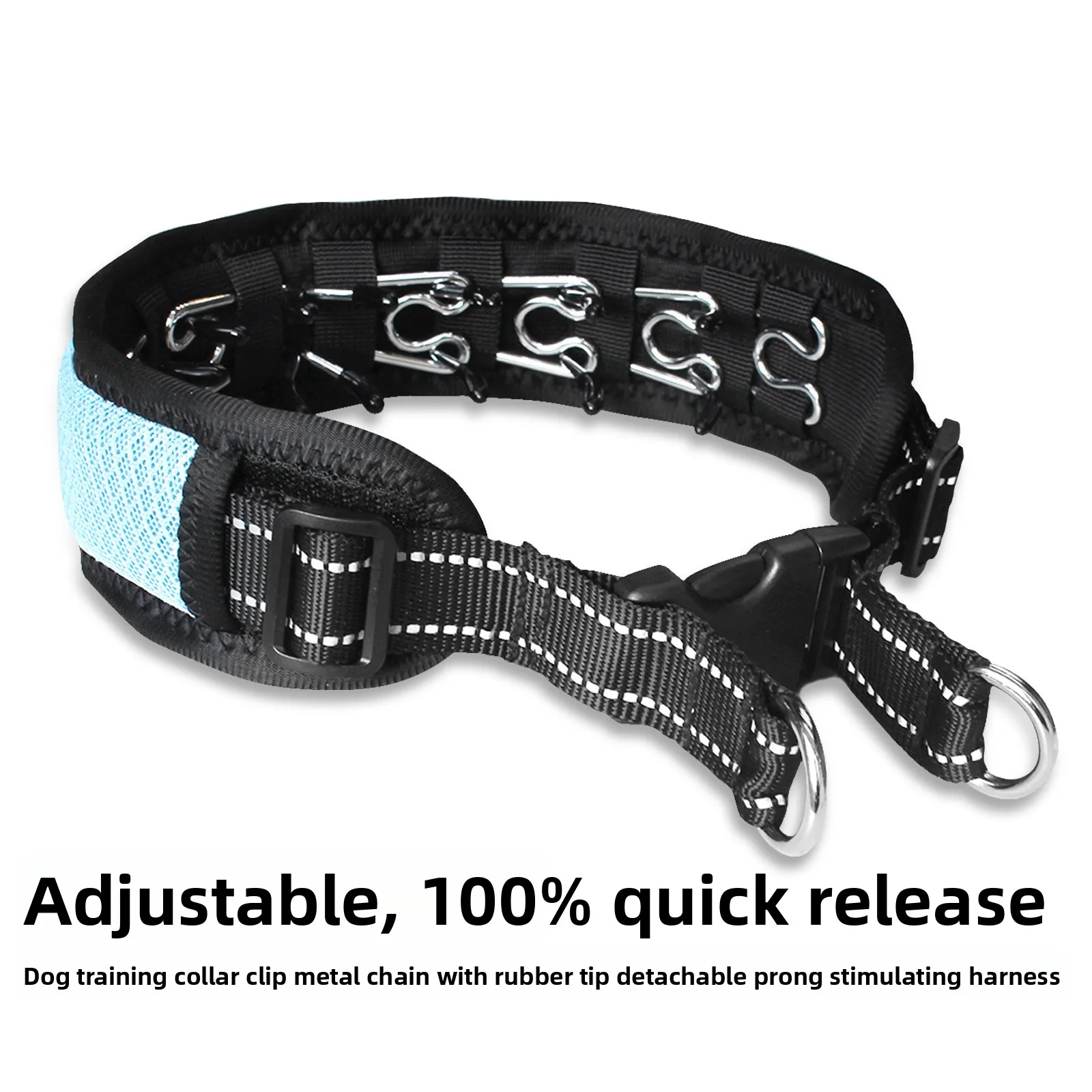The Anti-Fierce Dog Impact Barbs Training Collar Is Adjustable Neoprene Anti-Pull Dog Walking Collar 1005011854494771