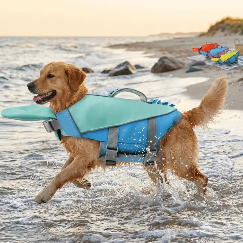 Reflective Stripes Dog Life Jacket Large Buoyancy Breathable Pet Vest Adjustable Safety Sailing 1005011855729776
