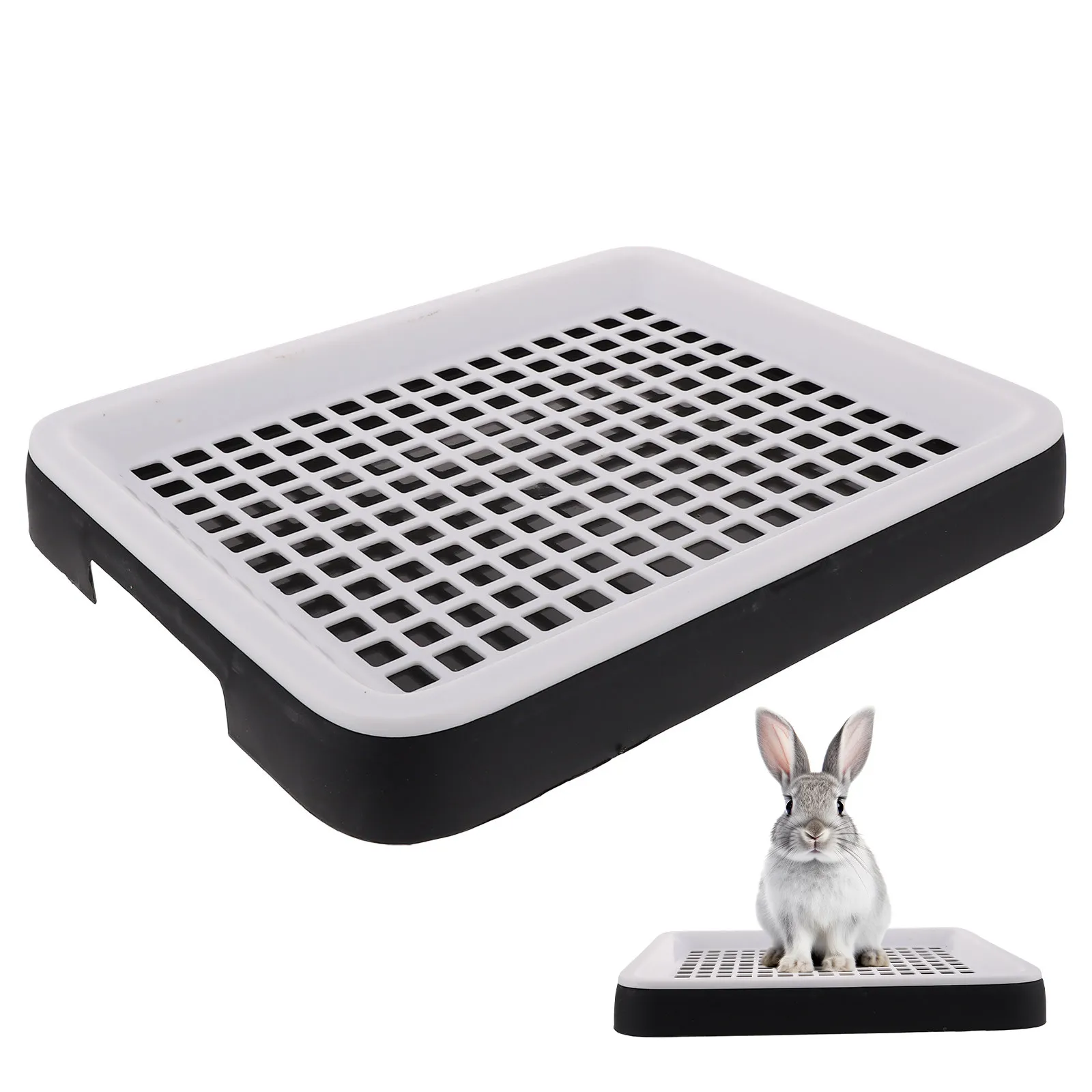 Rabbit Litter Box Small Pet Toilet Tray Bunnies Corner Toilet Box For Ferret Hamster Dragon Cat 1005011858508756