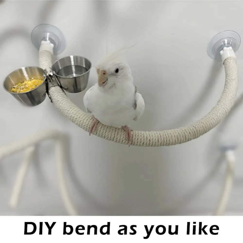 Interactive DIY Bendable Parrot Perch Non-slip with Suction Cups Bird Perch Stand Bird Climbing 1005011858556735
