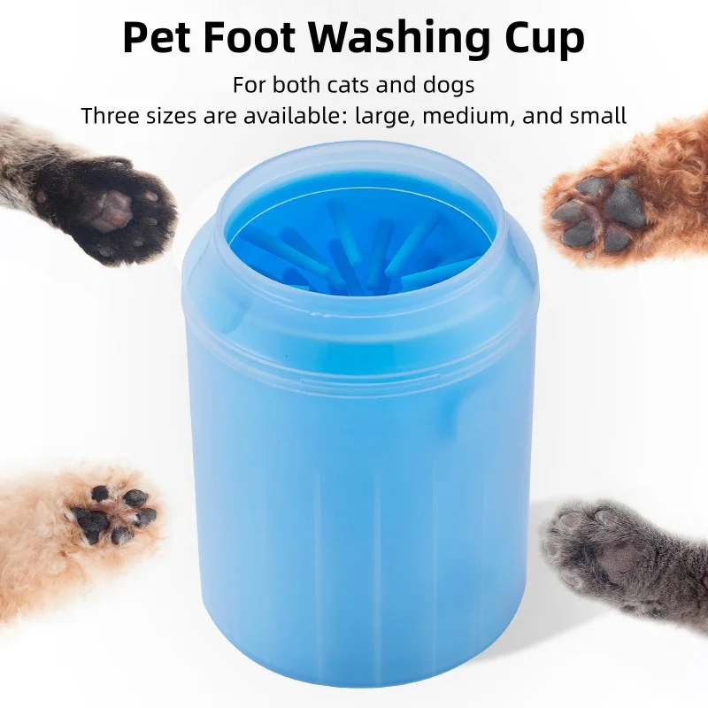 Portable Pet Paw Cleaner Cup Soft Silicone Combs Quick Paw Wash Cup Foot Cleaning Bucket Pet 1005011861121300
