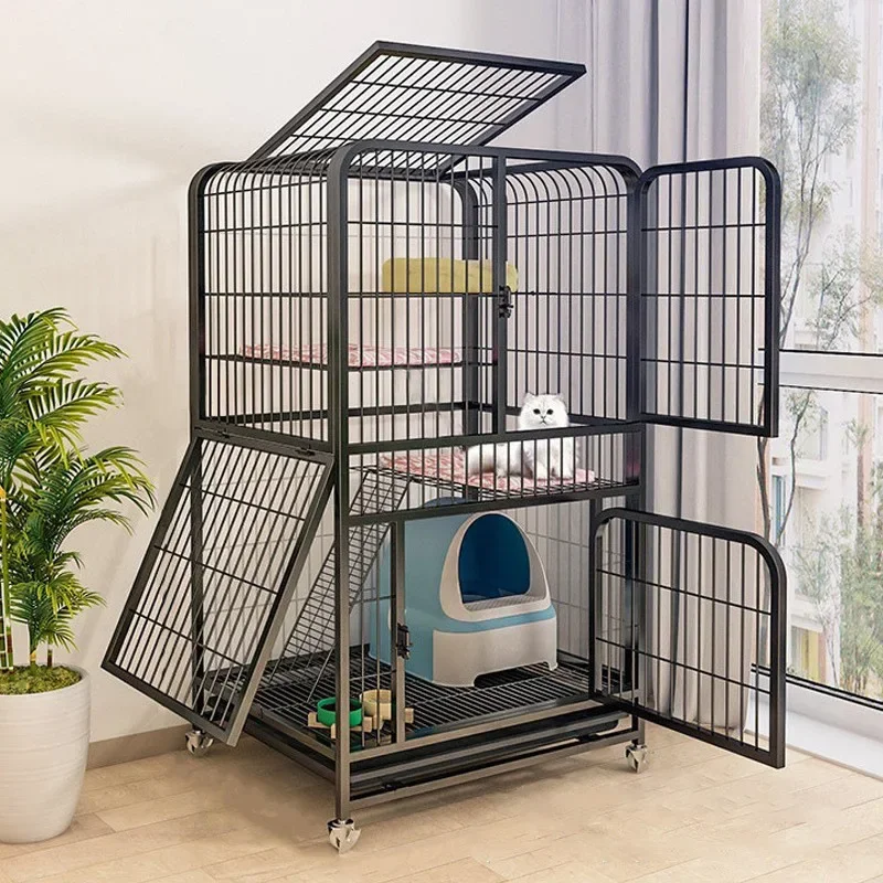 DurableCat Cages Increase Indoor Freedom For Cats Double Decker Villas And Cat Houses 1005011861704151