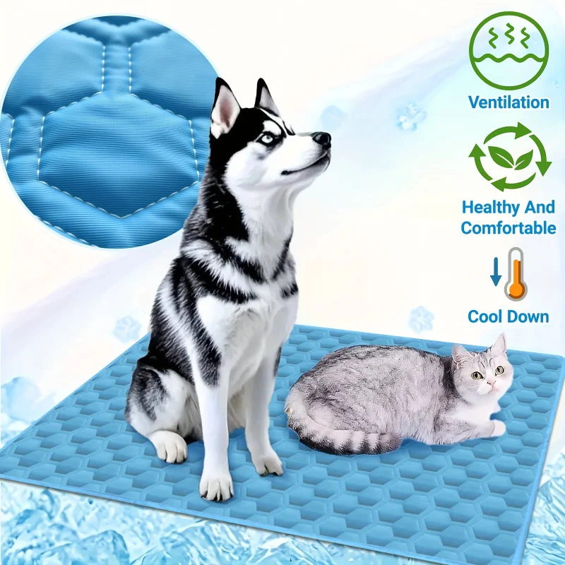 Dog Cooling Mat Summer Washable Portable Pet Coolings Pad for Dogs Cat Ice Silk Blanket Sofa 1005011862142894