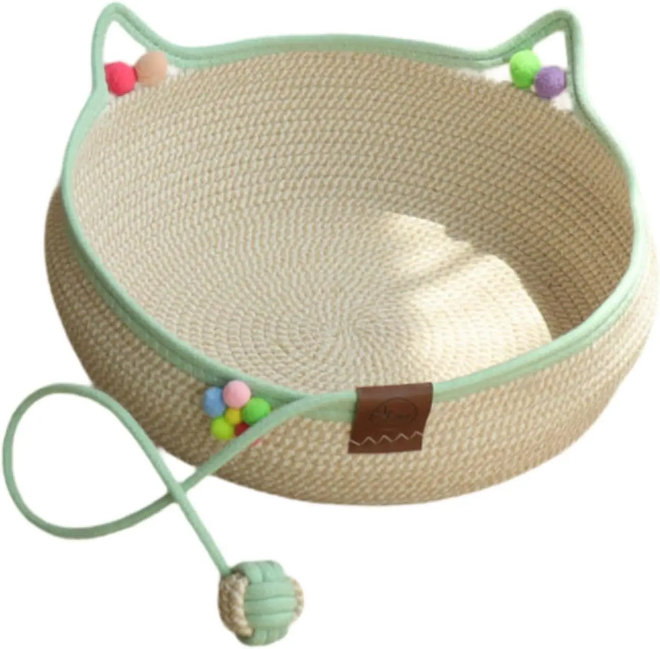 Rope Handwoven Cat Bed Basket Cat Scratcher Pet Sleeping Bed for Pet Supplies 1005011871389720
