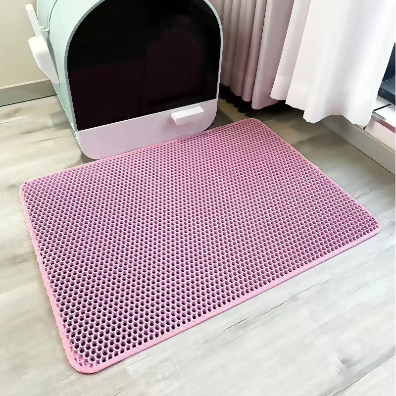 Hot 2-Layer Foldable Cat Litter Trapping Mat Home & Outdoor Non-Slip Anti-Splash Washable 1005011873067286