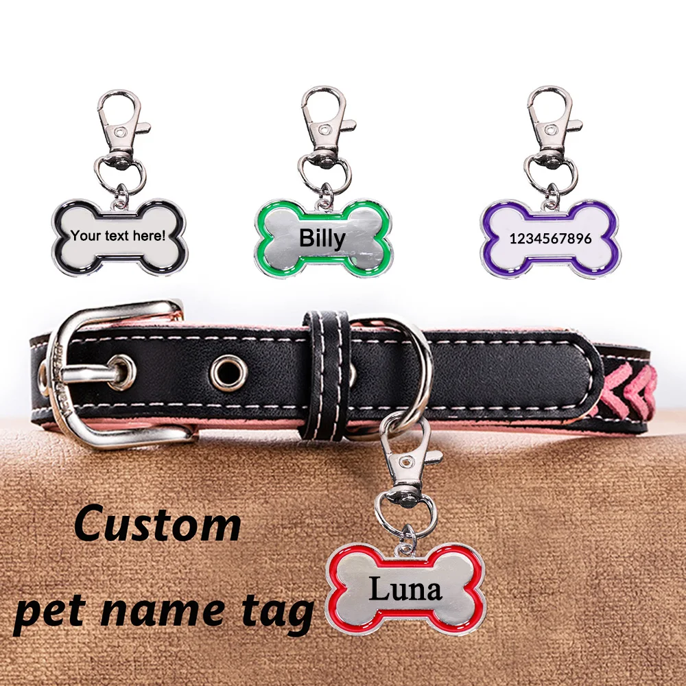 Custom Name Dog Tag for Collar Personalized Pets ID Laser Engraving Number Anti-Lost Pendant 1005011879700881