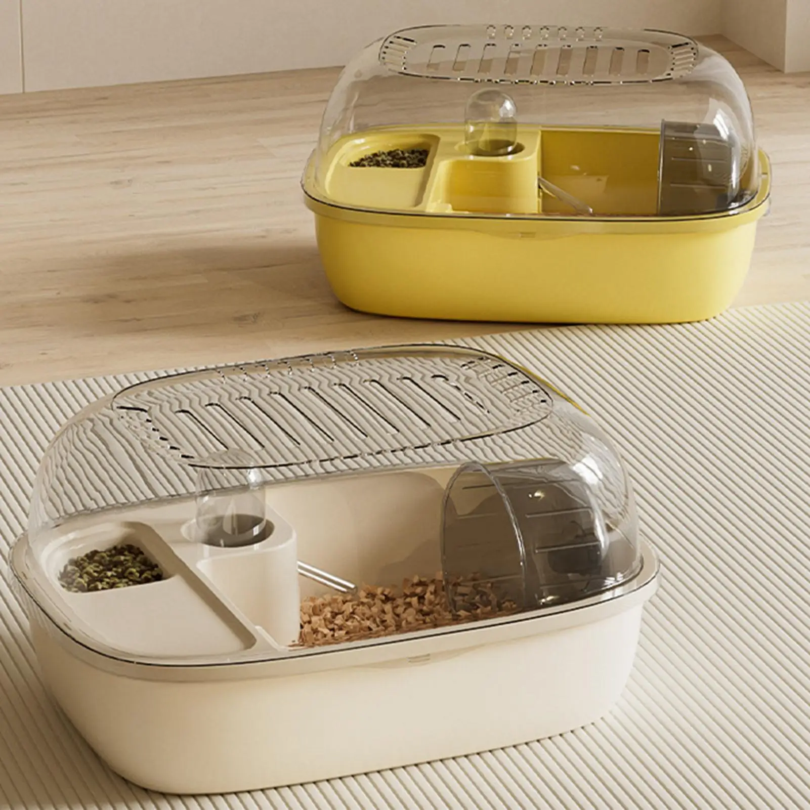 Hamster Cage Mouse Habitat Clear Acrylic Openable Top Portable Small Animal Enclosure 1005011879713488