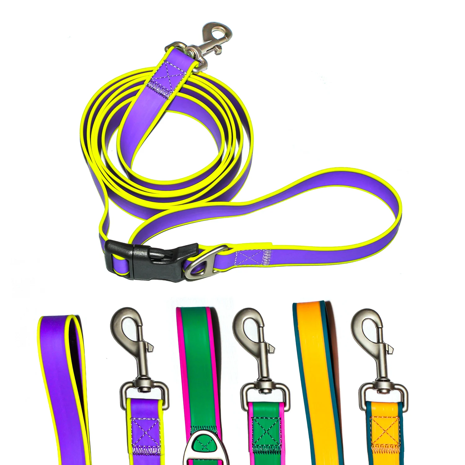 Multifunctional Adjustable PVC Dog Leash 2M Waterproof Easy Clean Pet Training Lead for Small 1005011880342176