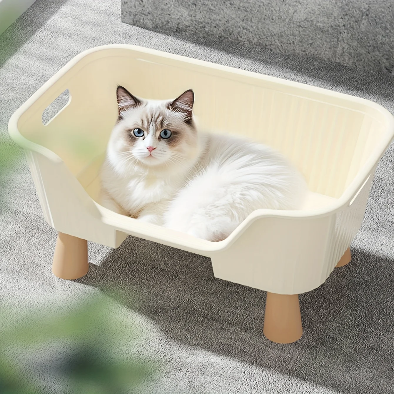 Of Luxurious Household Cat Bed Suitable for All Seasons, Small-Sized, Bite-Resistant (1 Piece) 1005011883752187