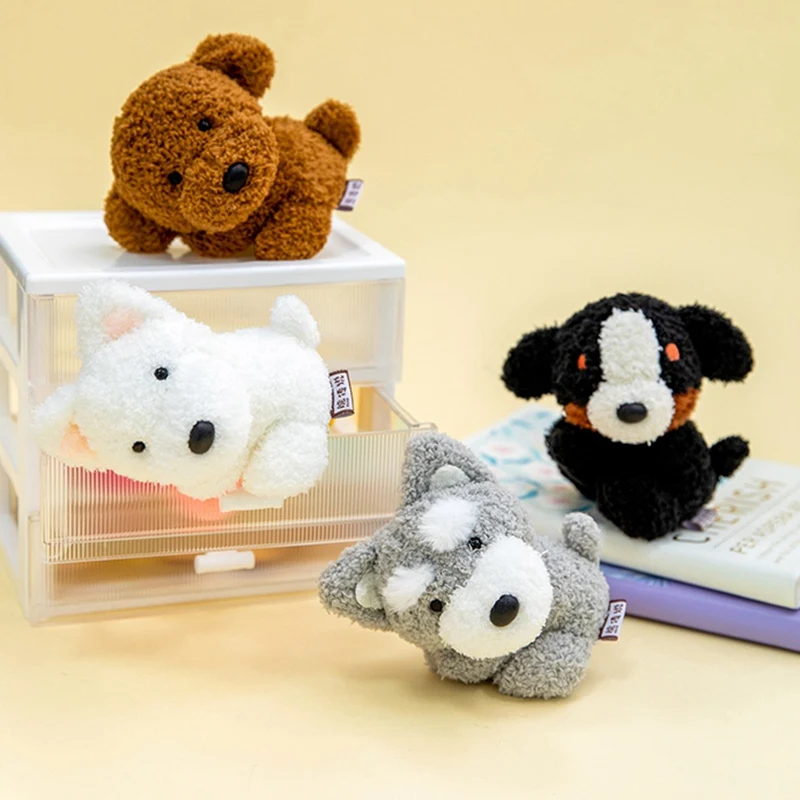 Mini Dog Plushies Schnauzer Bernese White Terrier Puppy Soft Stuffed Toys Kawaii Desk Companion 1005011884749451