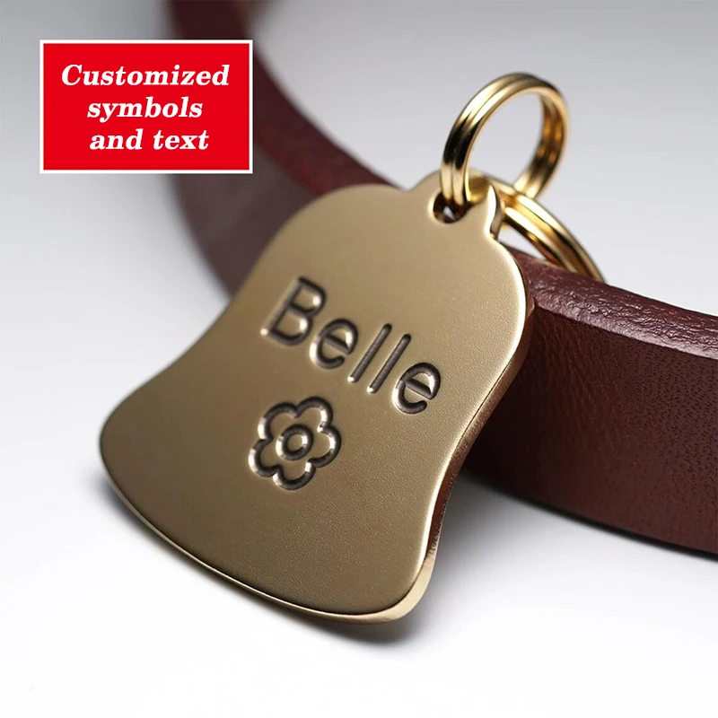 Bell Dog Tag: Personalized Stainless Steel Dog Tag, Engraved Pet Id Tag, Custom Dog Tag 1005011886986345