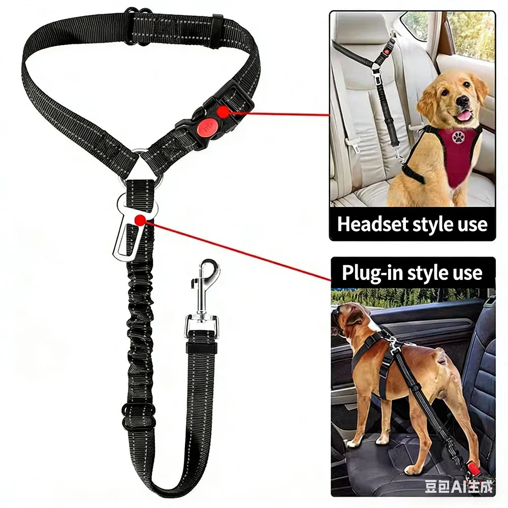 Pet Car Safety Belt Dog Car Harness Seatbelt for Dogs Cats Adjustable Shockproof Dog Seat Belt Pet 1005011889837905