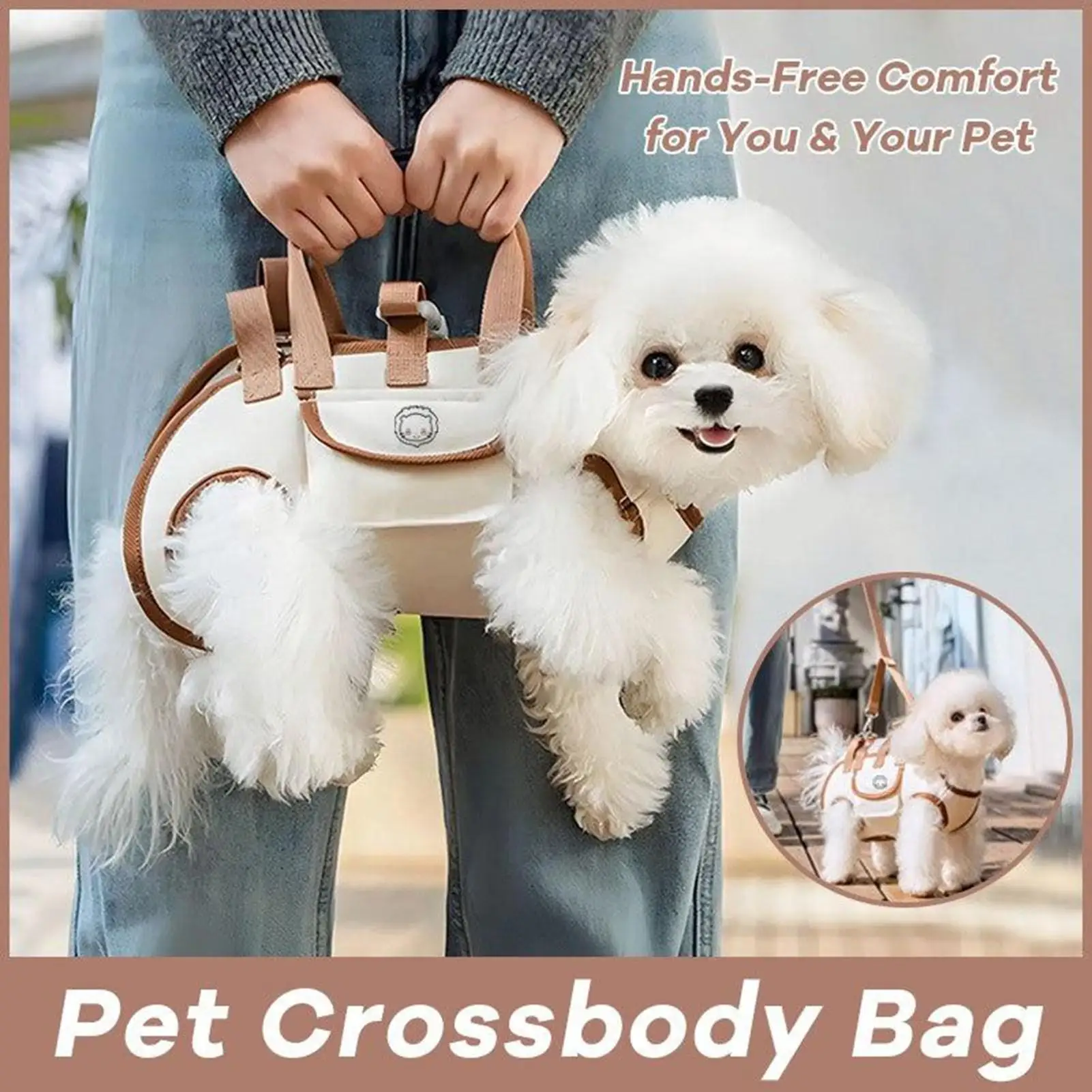 Small Dog Carrier Sling for Puppy Adjustable Breathable Pet Pouch with Pocket Hands-Free Cat 1005011891484617