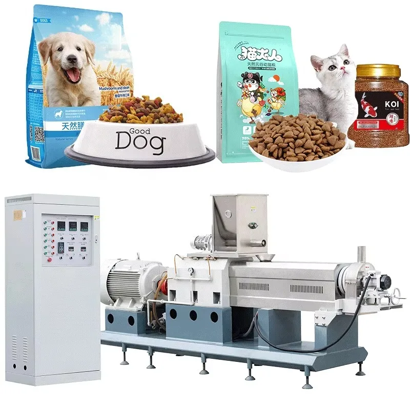 Custom Full Automatic Pet Food Manufacturing Machinery Dog Feed Production Line Automatic Cat Food 1005011891576059