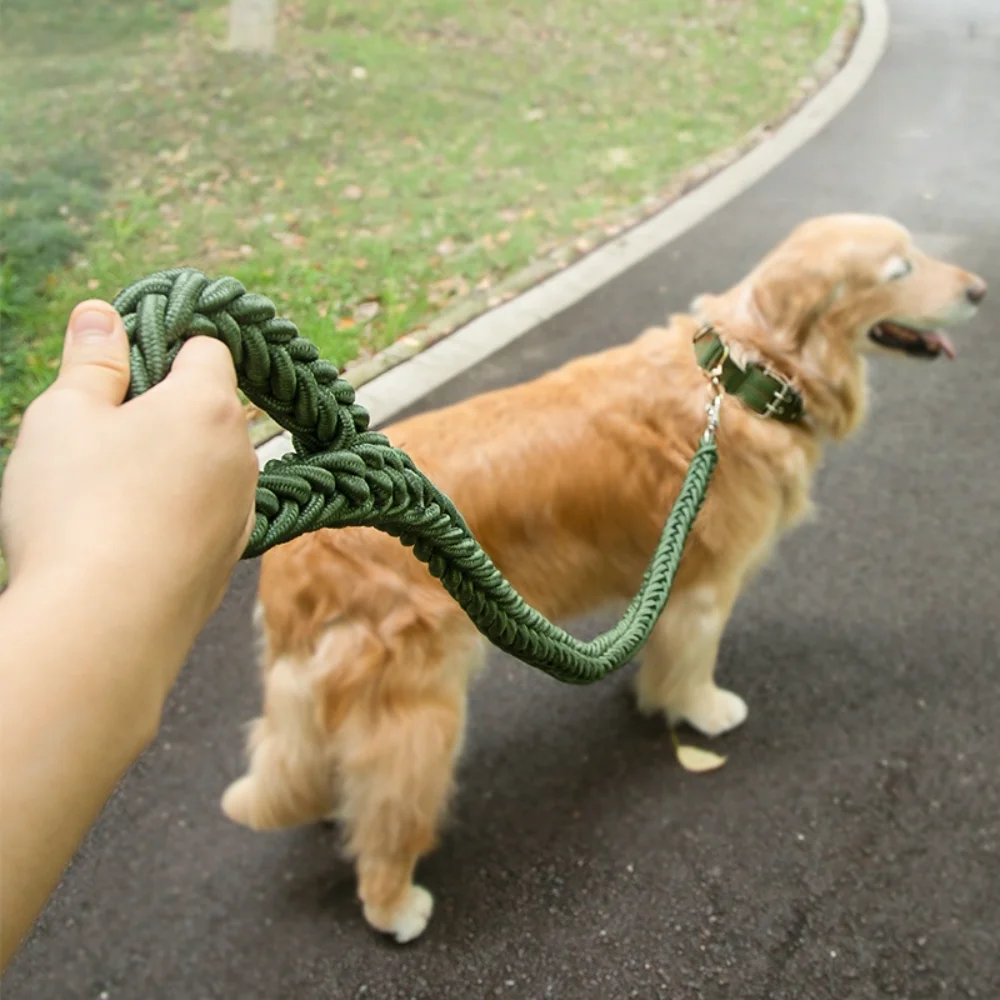 Strand Braided Heavy-Duty Dog Leash: Anti-Pull Tactical Leash for Medium/Large Breeds Adjustable 1005011894468118