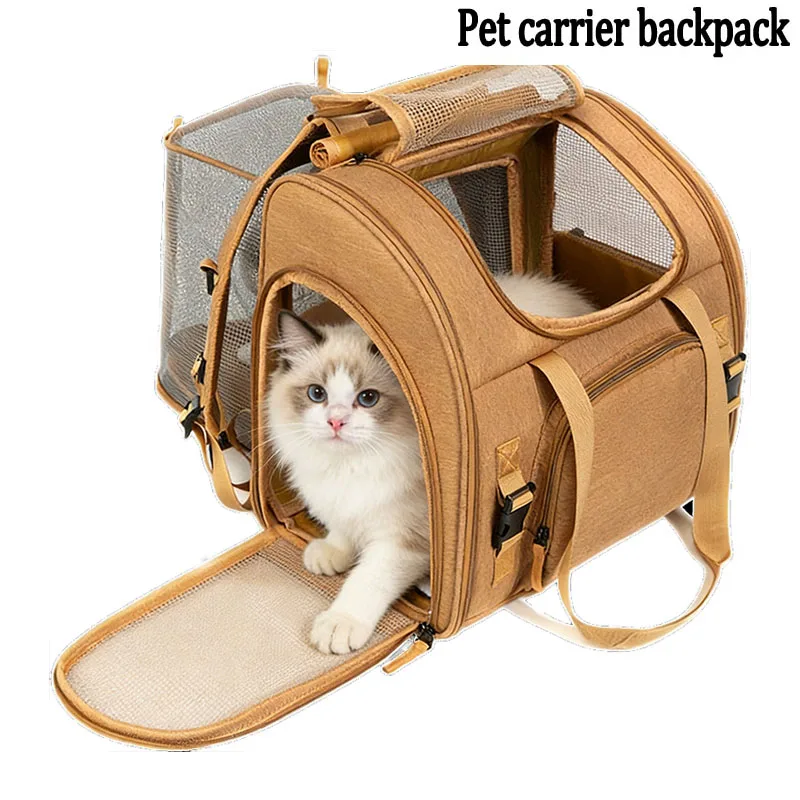 Expandable Cat Backpack Large Capacity Pet Carrier for Small to Medium Dogs and Cats Airline 1005011895109684