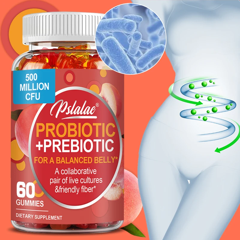 Probiotics and Prebiotics Support Gut Health and The Immune System, Relieve Constipation, Bloating 1005011895996980