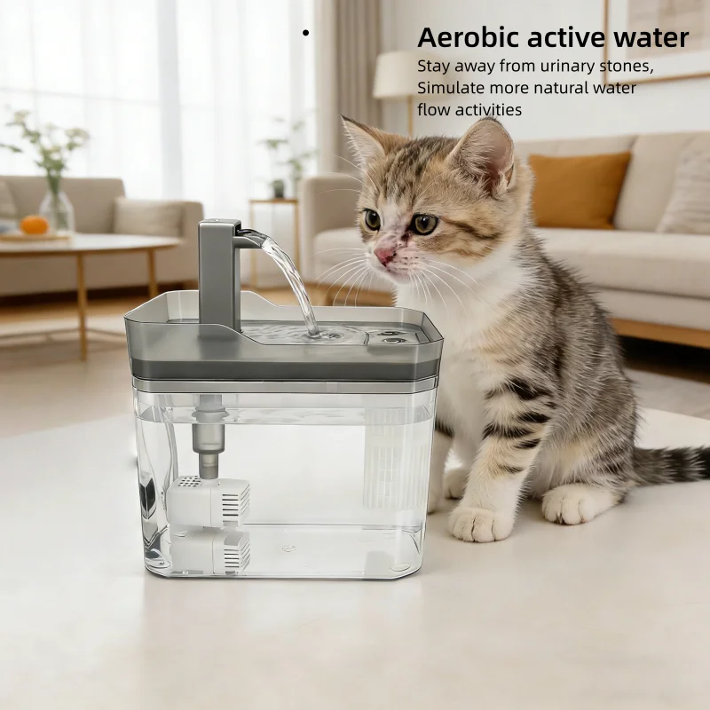 Cat Water Fountain Auto Filter Pet Water Dispenser USB Live Water Circulation Automatic (1.5L) 1005011899206597