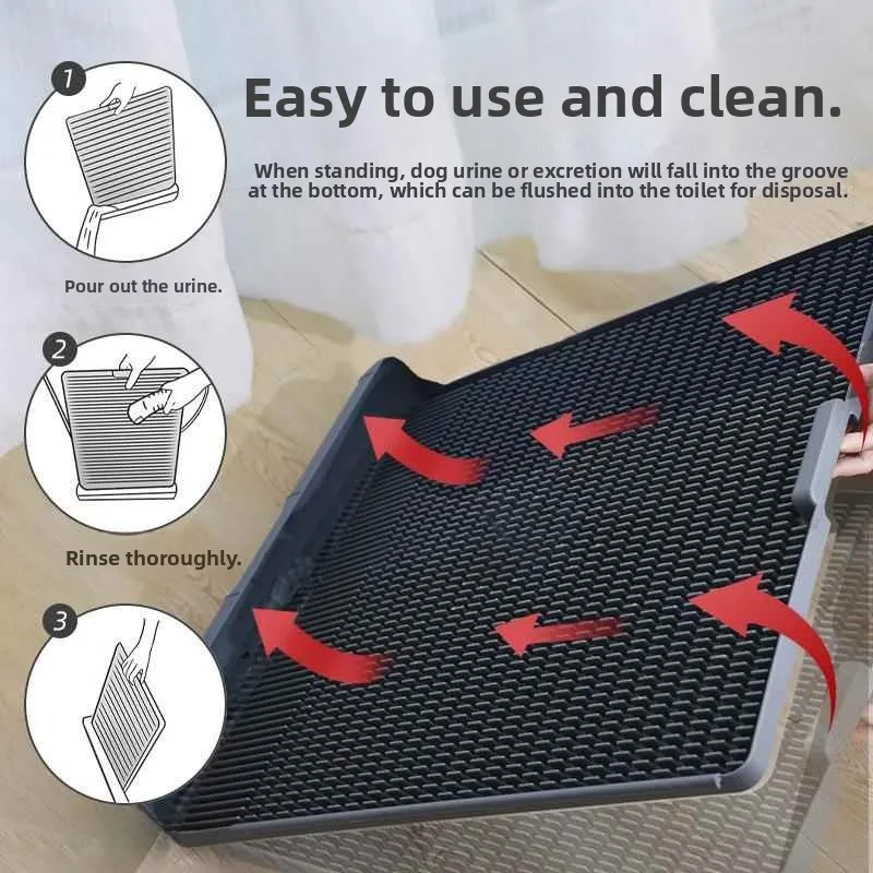 Pet Portable Flat One-Piece Dog Toilet Large Medium Small Dogs Washable Non-Slip Pet Training Potty 1005011906779401