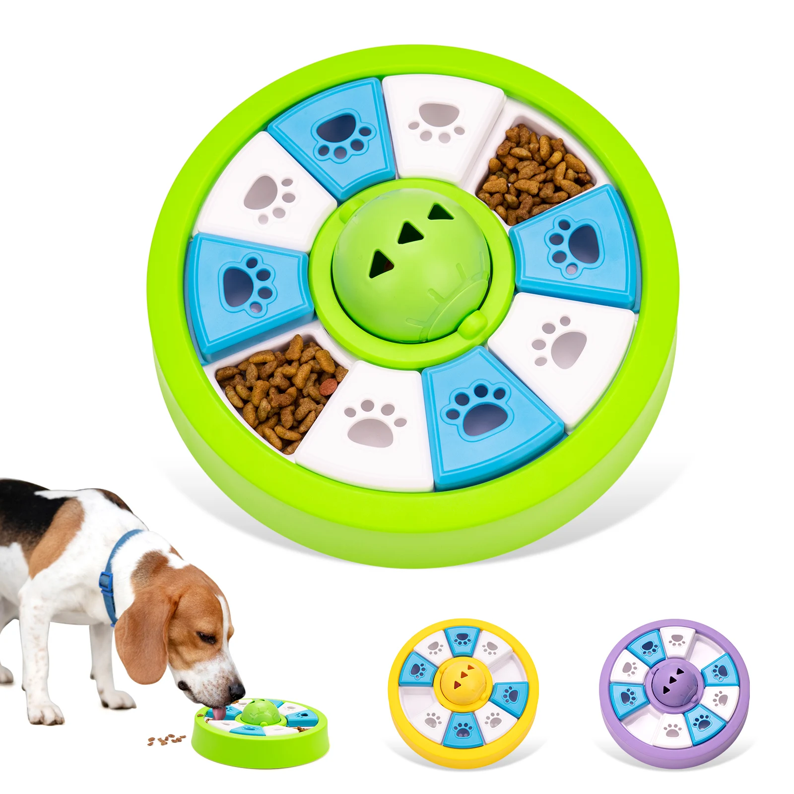 Dog Slow Feeder Bowl Cats Puzzle Toy Snack Storage Food Dispenser Boredom Buster Pet Dish Unique 1005011907071639