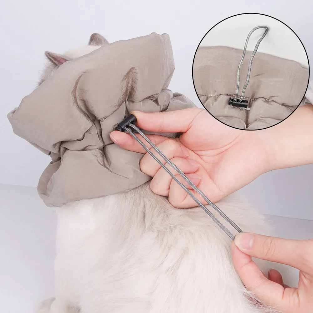 Waterproof Pet Elizabethan Collar Adjustable Breathable Cat Anti Lick Collar Warm Anti-Bite Pet 1005011910704464
