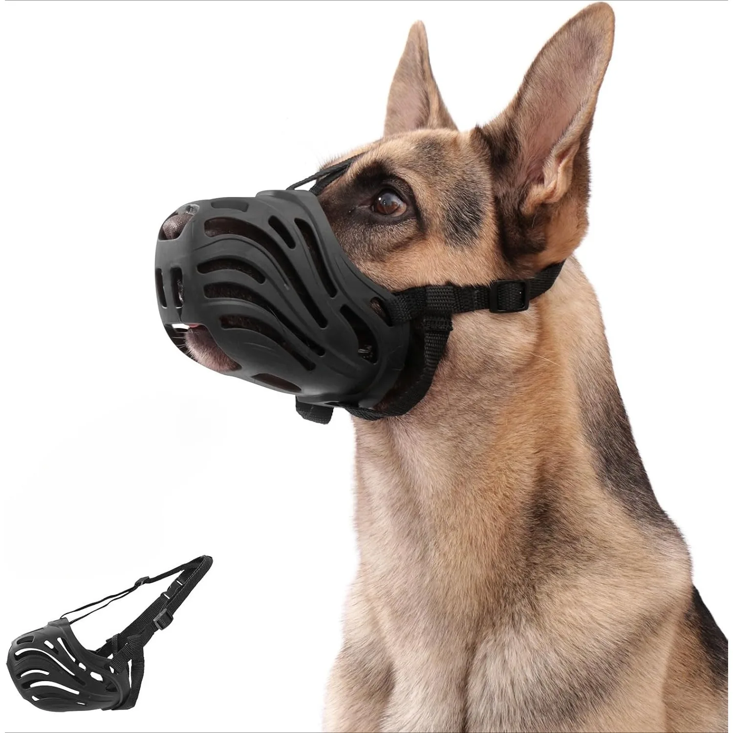 Dog Muzzle Anti-Bite Anti-Bark Prevent Eating Poop & Unsafe Food Comfortable Breathable Pet Mouth 1005011911608689