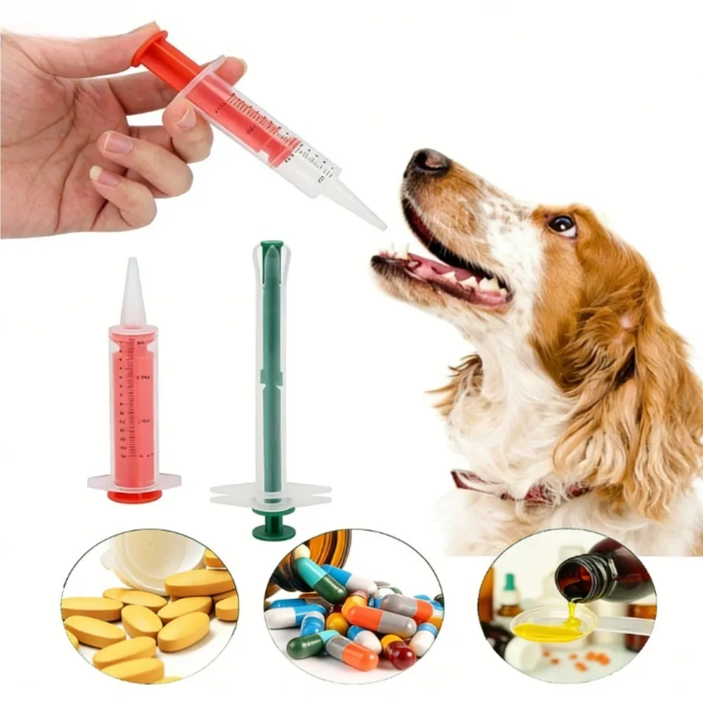 Dog Cat Pill Shooter Medicine Liquid Feeding Dispenser, Pet Silicone Soft Head Safe Gentle Design 1005011913138962