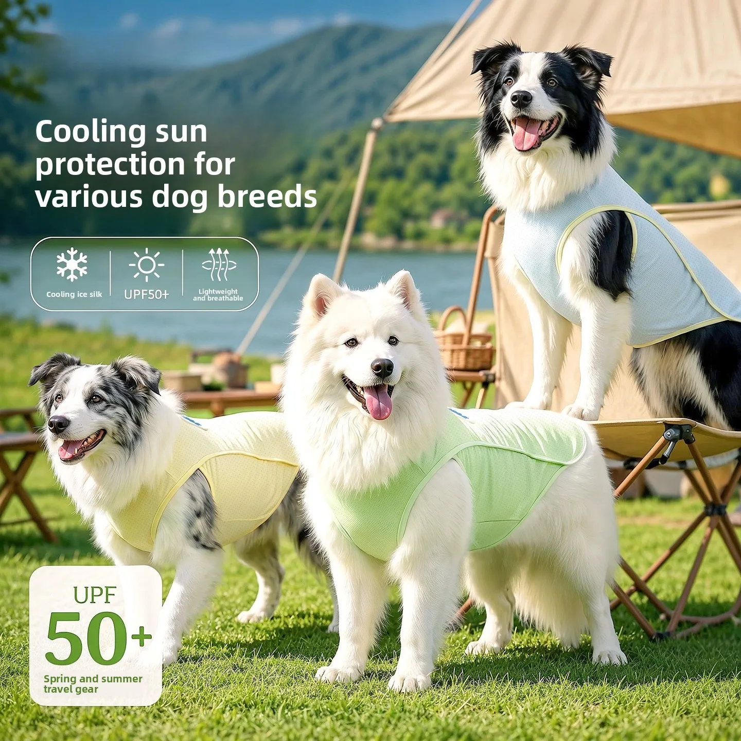 Dog Cooling Vest Summer Sun Protection Temperature Regulation Cool Feeling Clothes for Large Dogs 1005011913651274