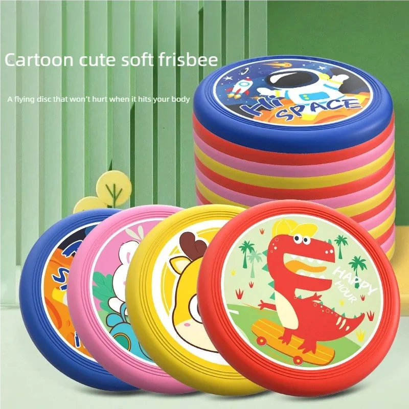 Cartoon Cute Soft Frisbee, Safe TPR Material Flying Disc for Kids & Pets 1005011914971495