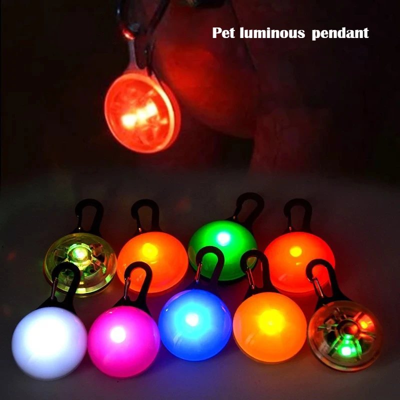 Led Luminous Dog Cat Collar Glowing Pendant Pet Leads Glow Accessories Bright Necklace Luminous 1005011915420027