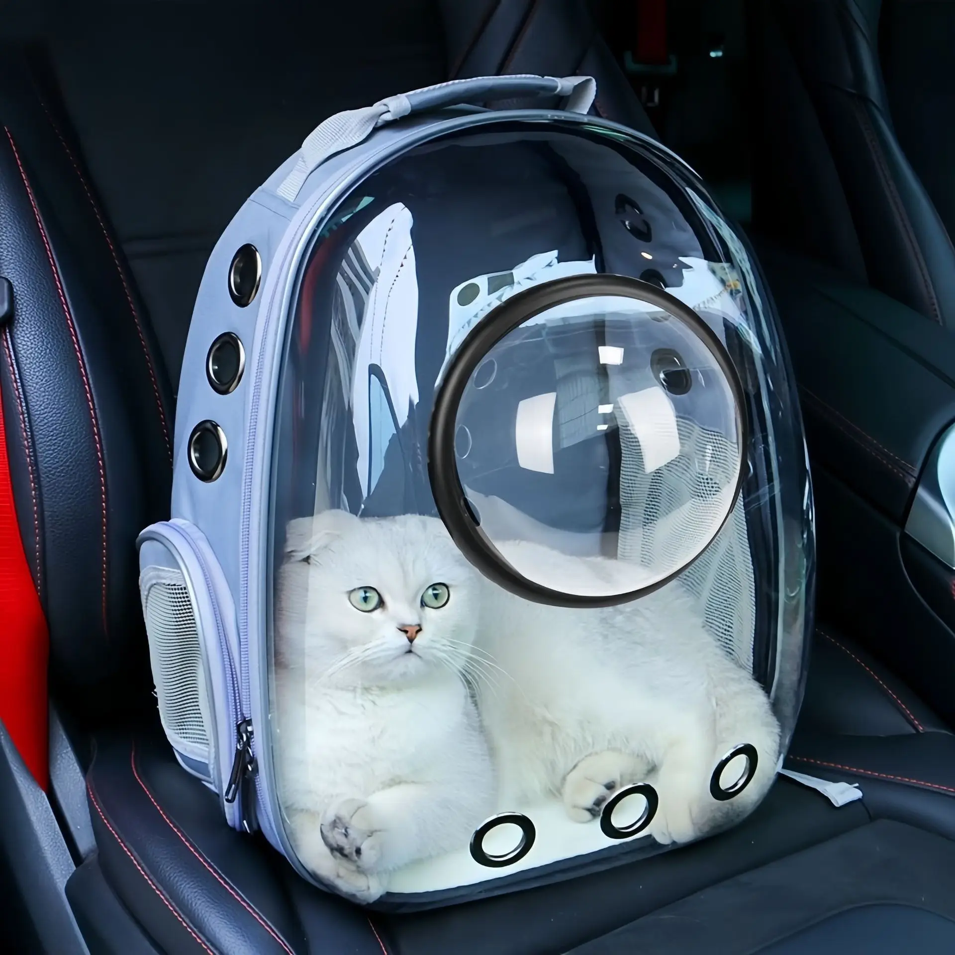 Cat carrier, portable cat backpack, pet space capsule bag, backpack, large capacity 1005011918506026