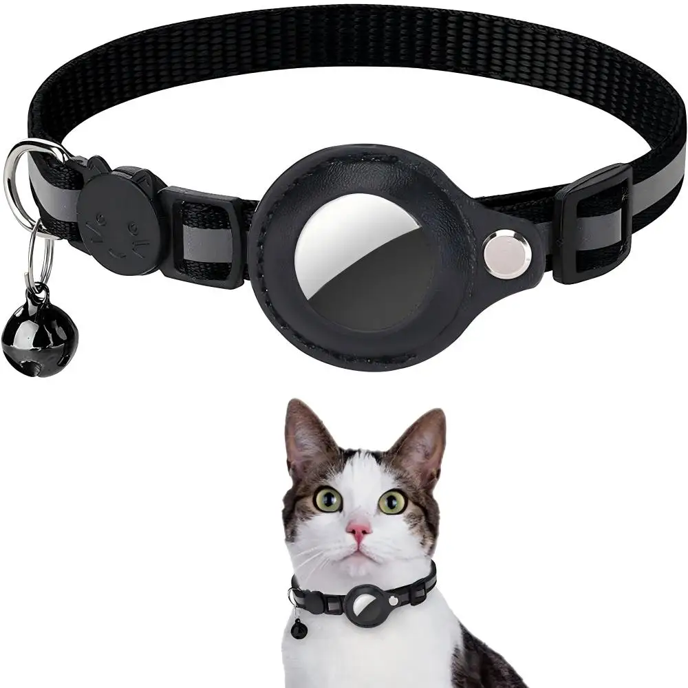 Cat Breakaway Collar, Reflective Waterproof Adjustable Kitten Collar with Airtag Holder 1005011926062113