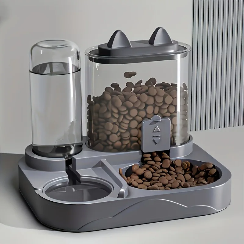 Large Capacity Cat Automatic Feeder, Water Dry Wet Separation Design No Battery Required (2 In-1) 1005011926557786