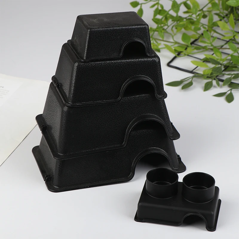 Reptile Hide Box Small Animal Hideaway Reptile Enclosure Black Ventilation Hiding Cave for Gecko 1005011926574252