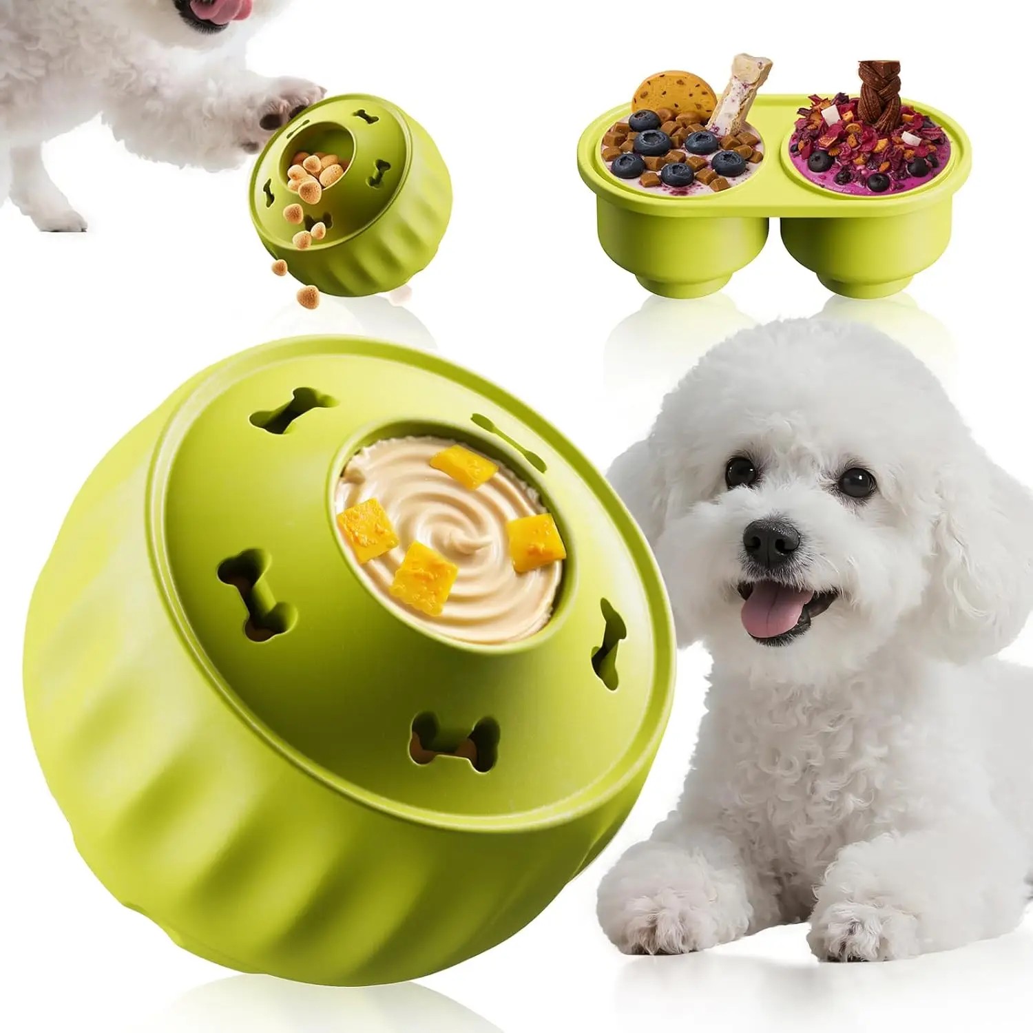 Frozen Dog Treat Toy Cognitive Enrichment for Stimulation Long Lasting Interactive Toys Boredom 1005011926698091