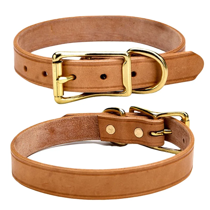 Real Leather Cat Dog Collar Pet Puppy Collars Adjustable Dog Neck Strap Comfortable Collar 1005011927751873
