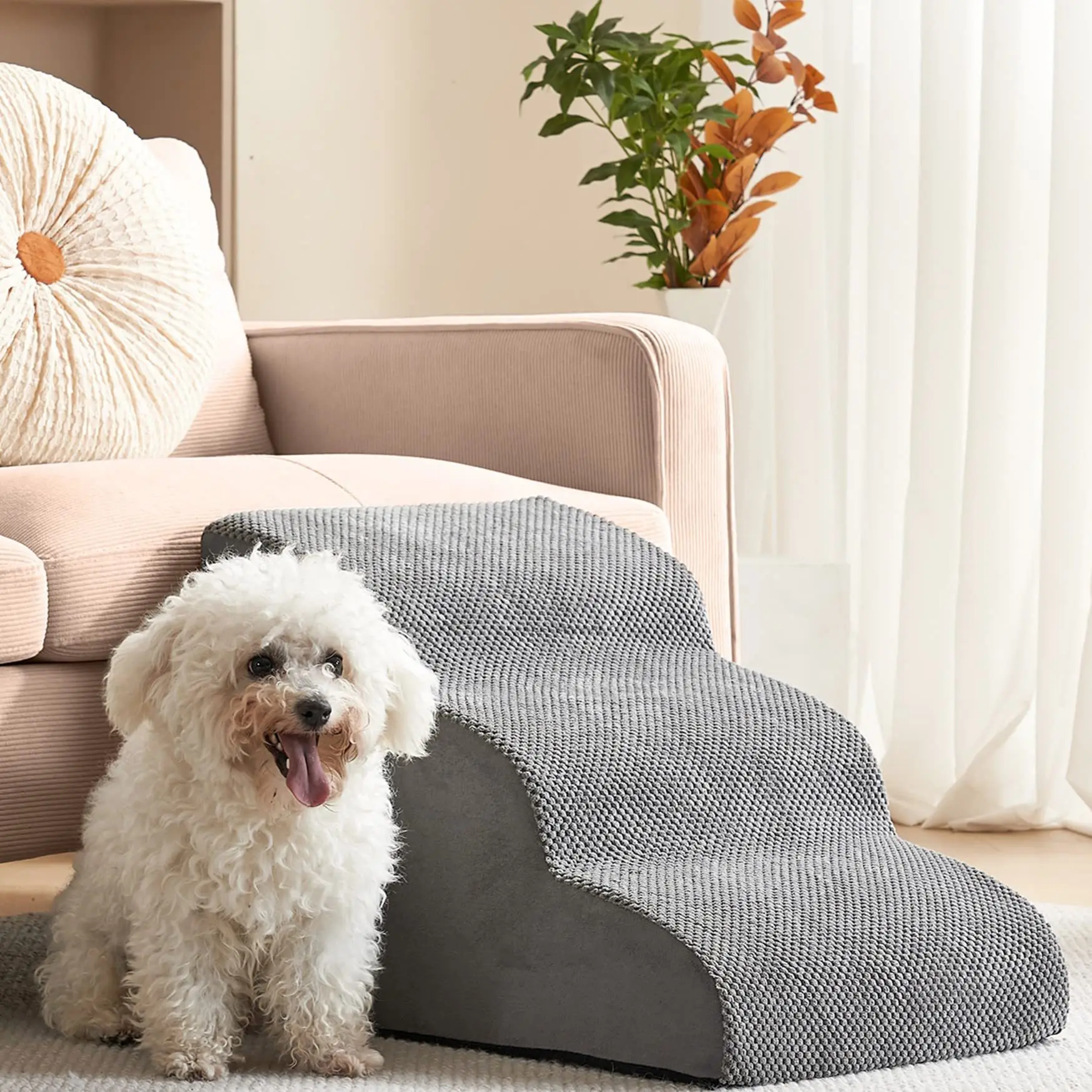 Pet Stairs for Small Dogs, Non-Slip Pet Steps for Sofa Bed, Dog Climbing Ladder (1Pc) 1005011928380322