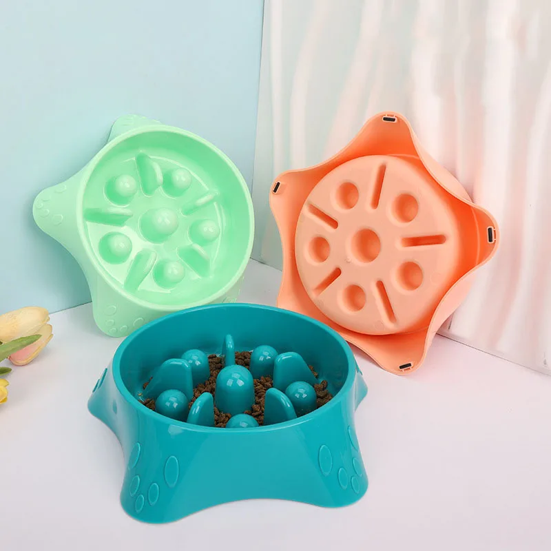 Dog Bowl Slow Feeder Anti-Choking Pet Food Dish Non-Slip Puzzle Eating Bowl for Dogs Puppy Prevent 1005011929009434