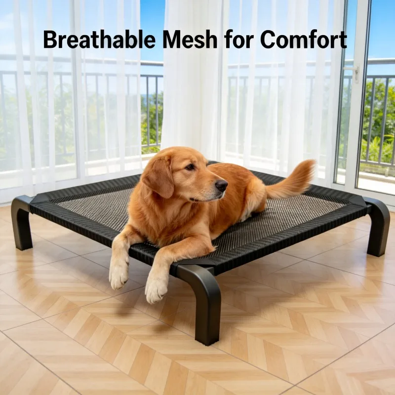 Pet Supplies Foldable Dog Bed All Season Large and Small Dogs Camp Bed Detachable Waable Military 1005011929909982