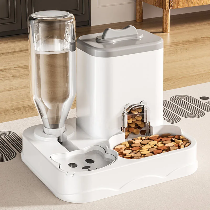 Pet Feeder Water Dispenser Cat Dog Bowl Automatic Drinking Eating 2 in 1 Integrated Pet Feeding 1005011930900419
