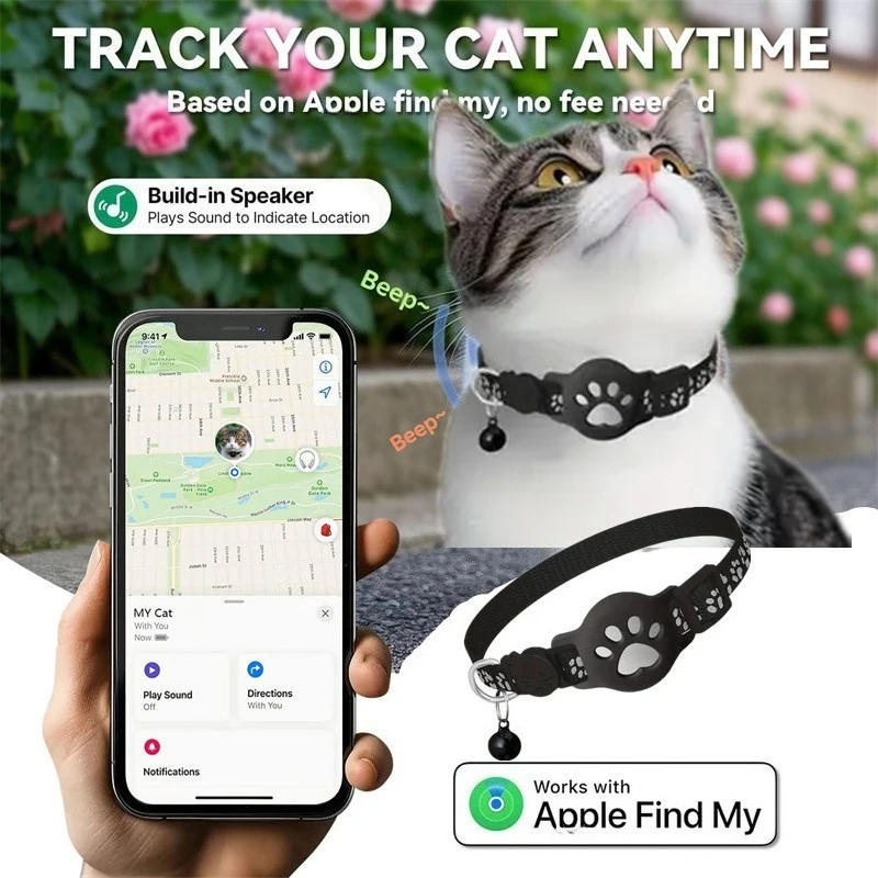 Cat Smart GPS Trackers Collar Anti-Lost Kitten Waterproof Tracker Dog Adjustable Safety Buckle 1005011933833882