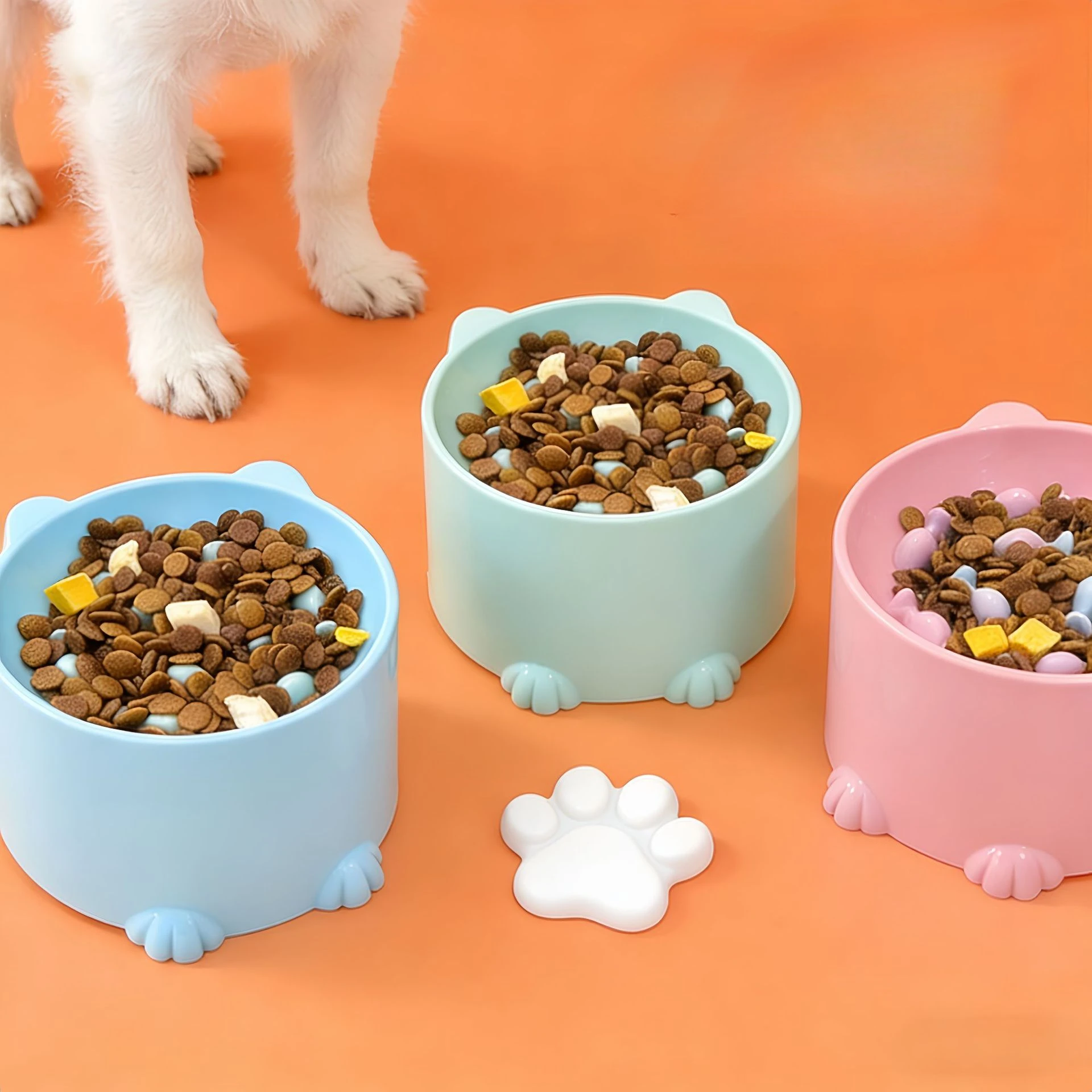 Cat Food Bowl, Rice Bowl, Slow Food, High Feet, Anti Choking Bowl, Cat Basin, Anti Choking 1005011934220521